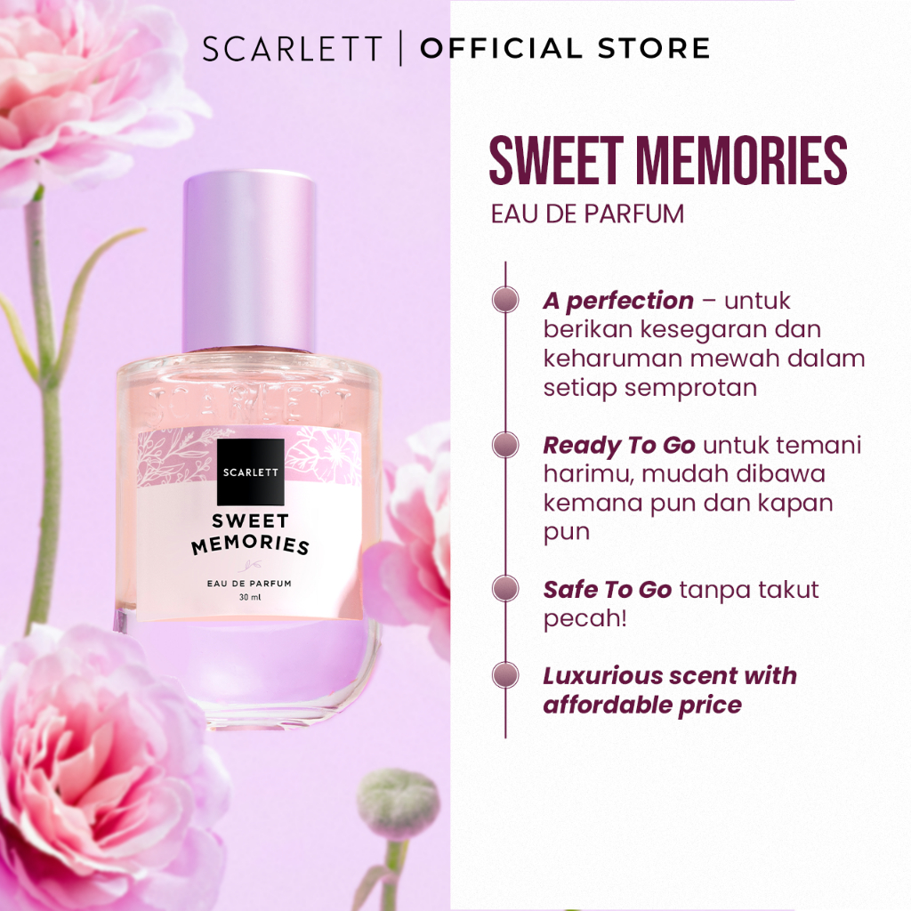 Scarlett Whitening Eau De Parfum Sweet Memories 30ml