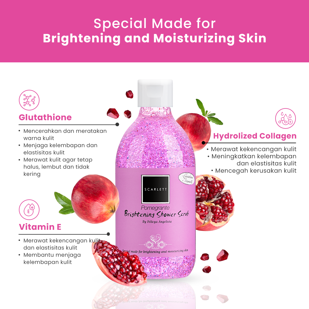 Pomegrante Shower Scrub