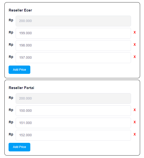 Check Reseller Price Promo Price