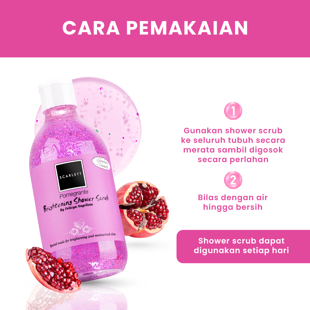 Pomegrante Shower Scrub