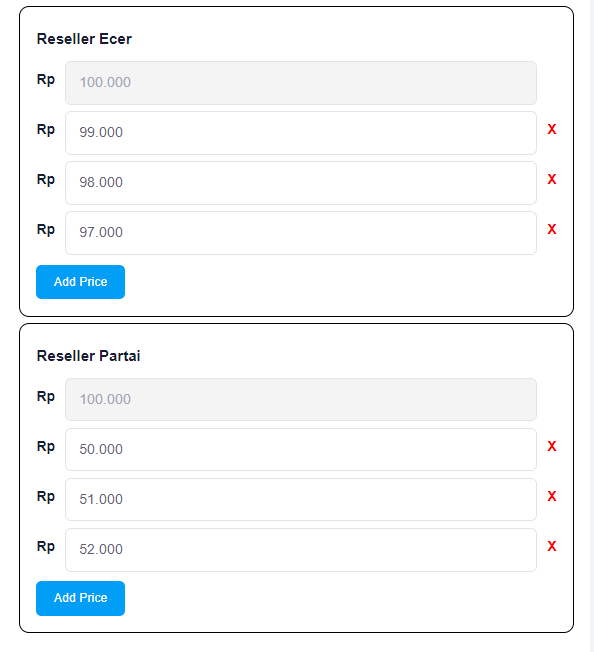 Check Reseller Price Normal Price