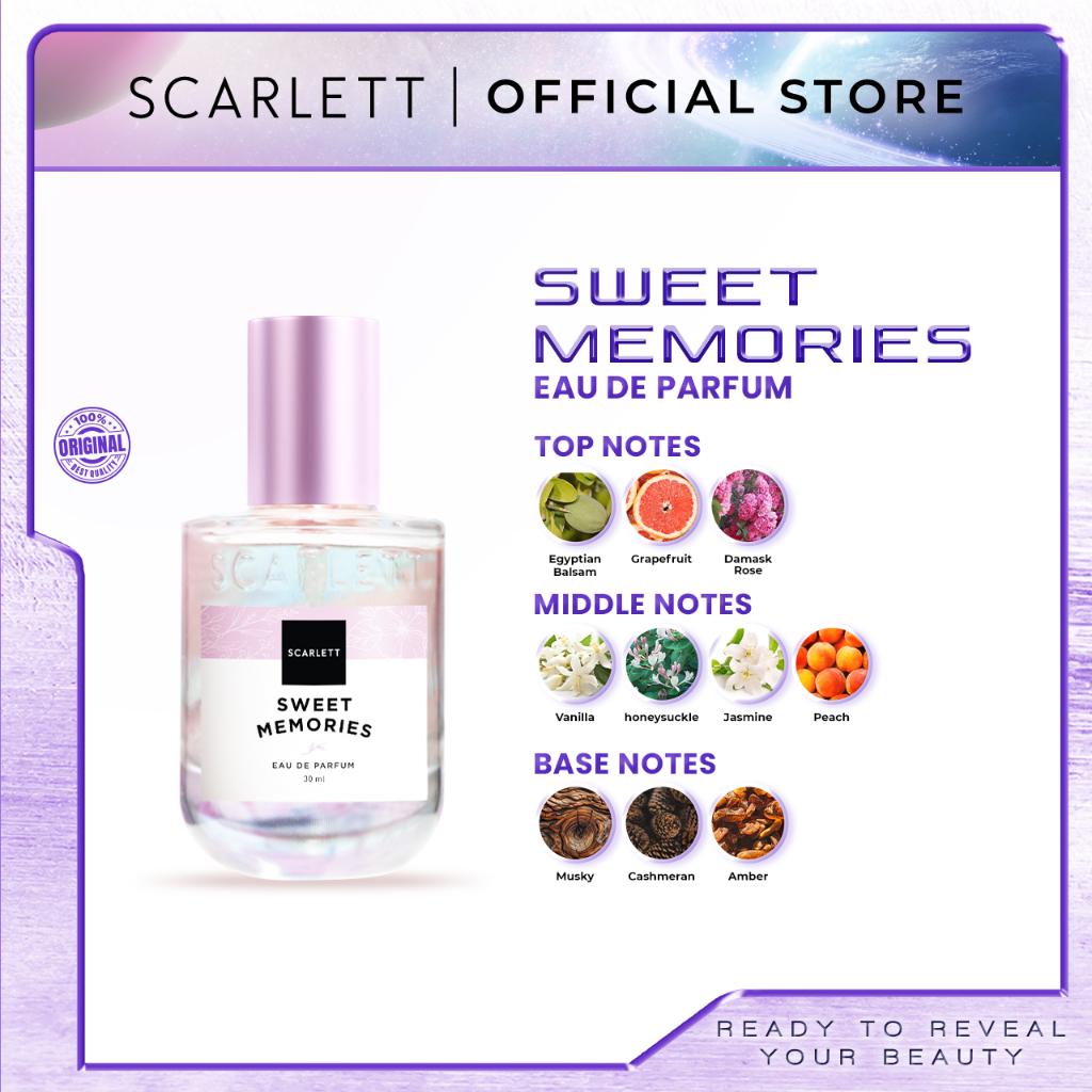 Scarlett Whitening Eau De Parfum Sweet Memories 30ml